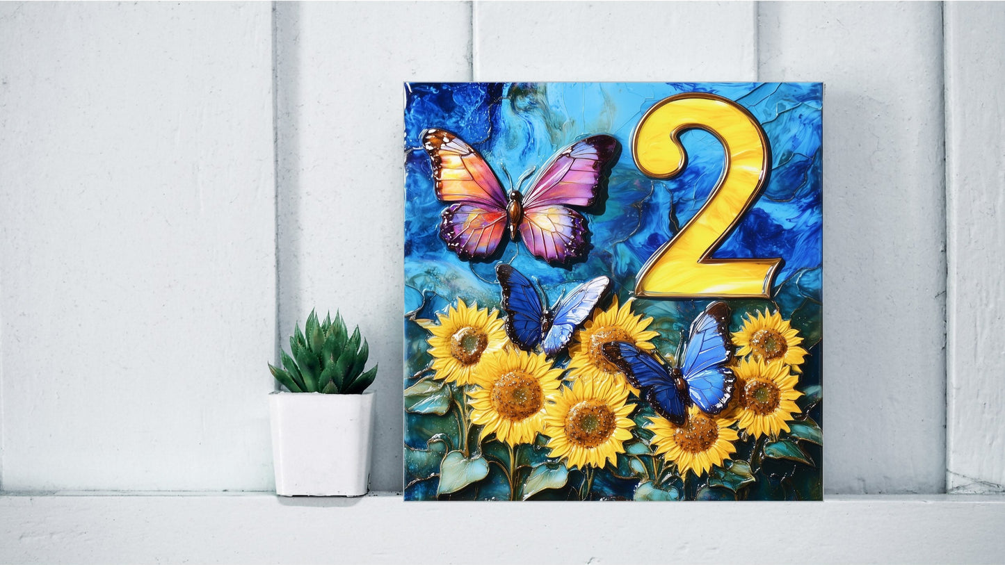 Customised House Number Tiles From Existing Design Templates