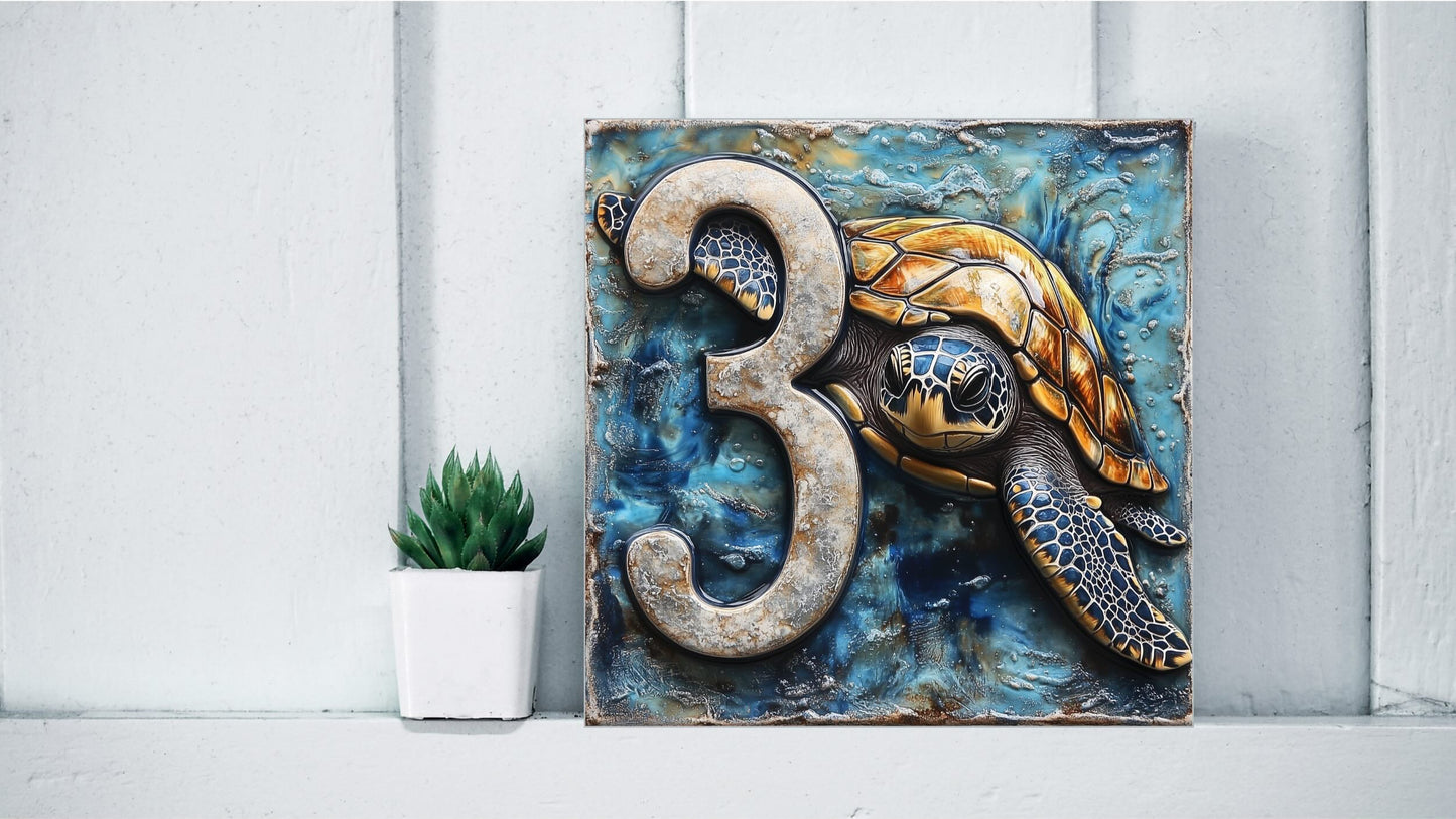 Customised House Number Tiles From Existing Design Templates