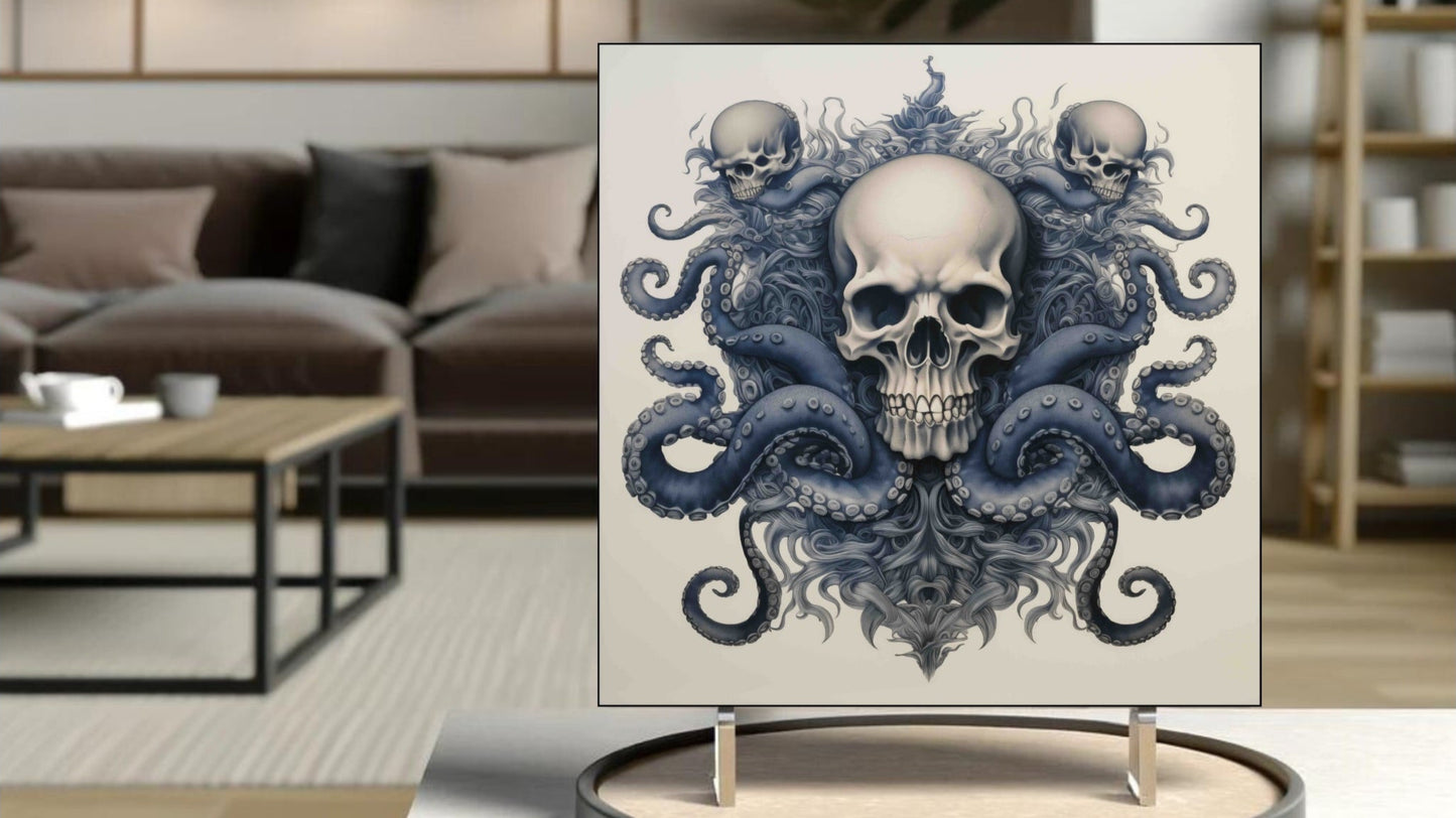 Skeletal Octopus Emblem