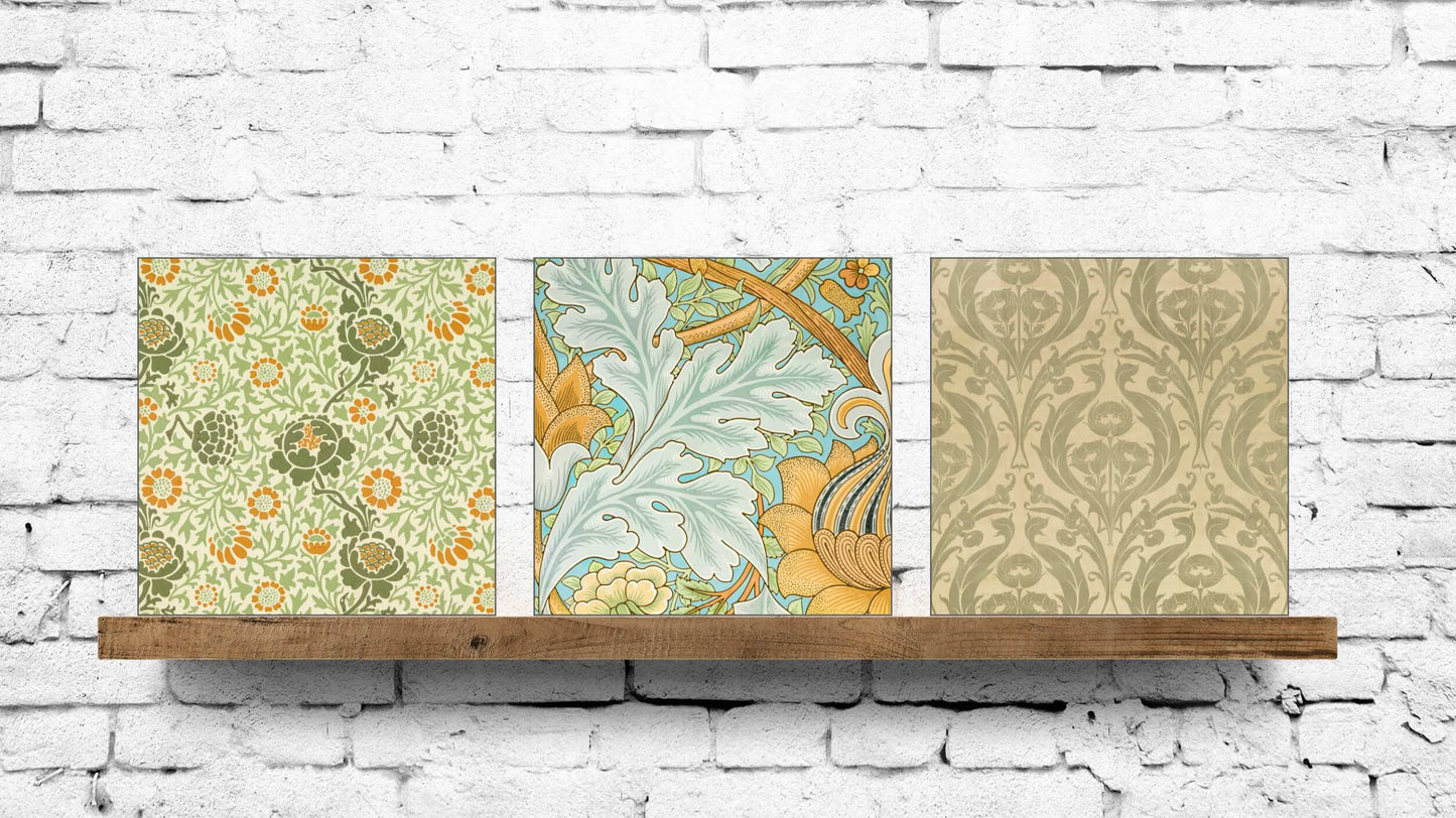 William Morris Display Tiles - Set Of 3