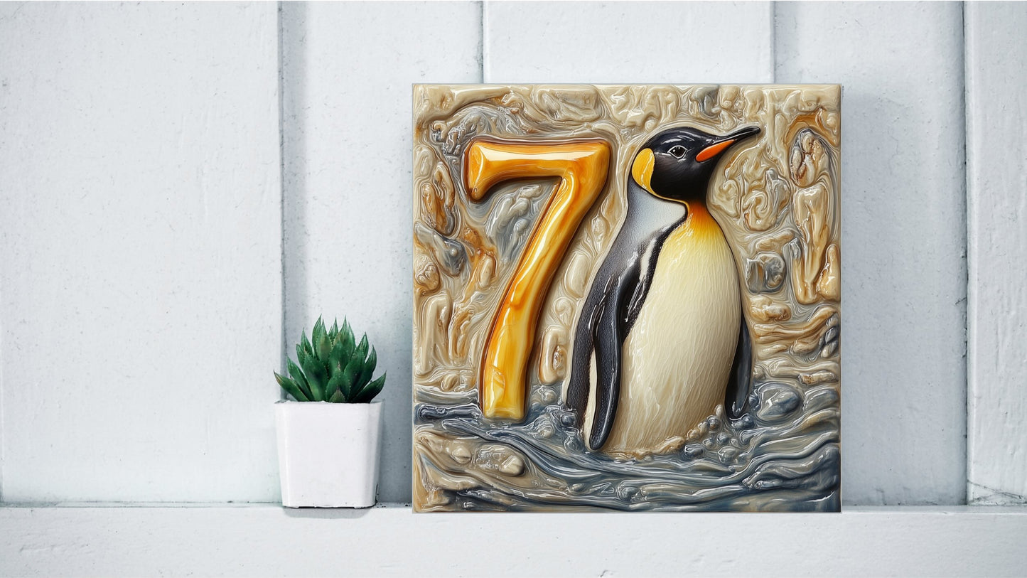 Customised House Number Tiles From Existing Design Templates