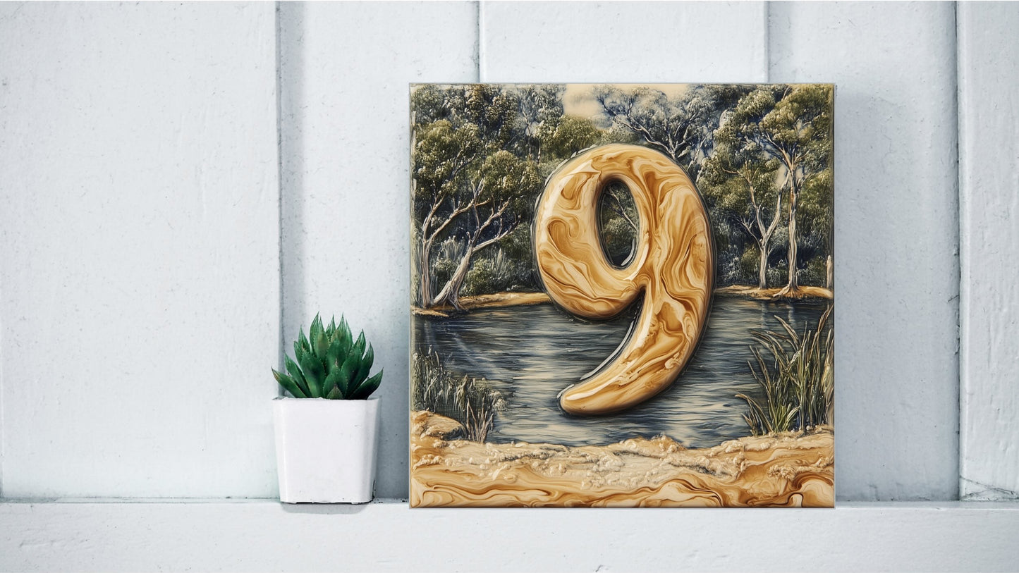 Customised House Number Tiles From Existing Design Templates
