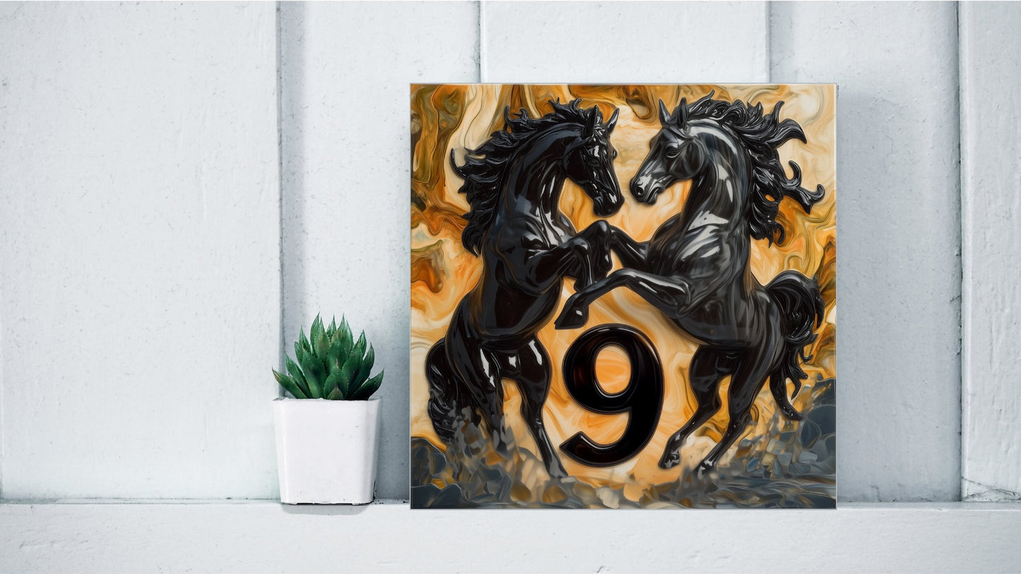 Customised House Number Tiles From Existing Design Templates