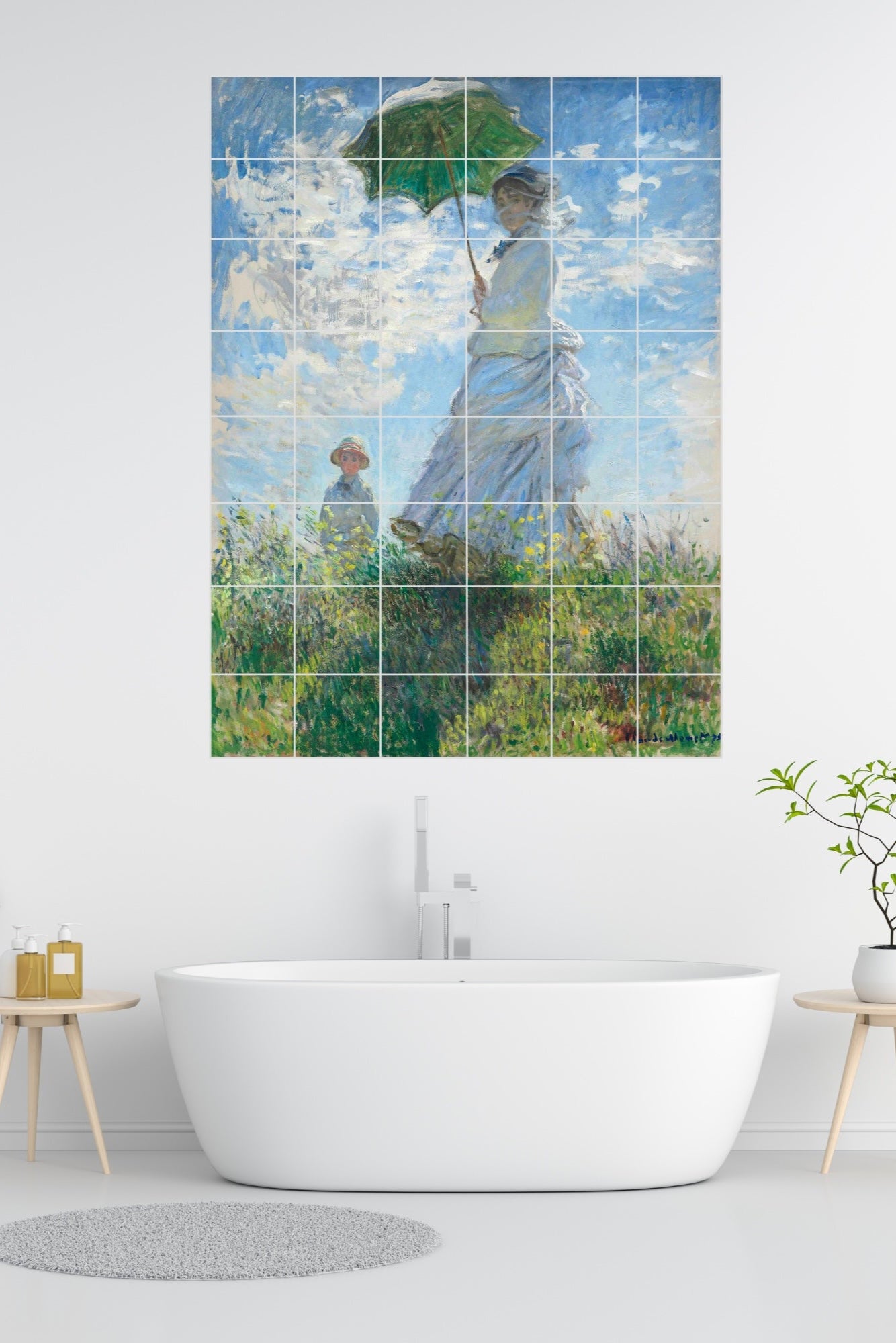 Claude Monet Original Art Murals - Madame Monet and Her Son (1875)