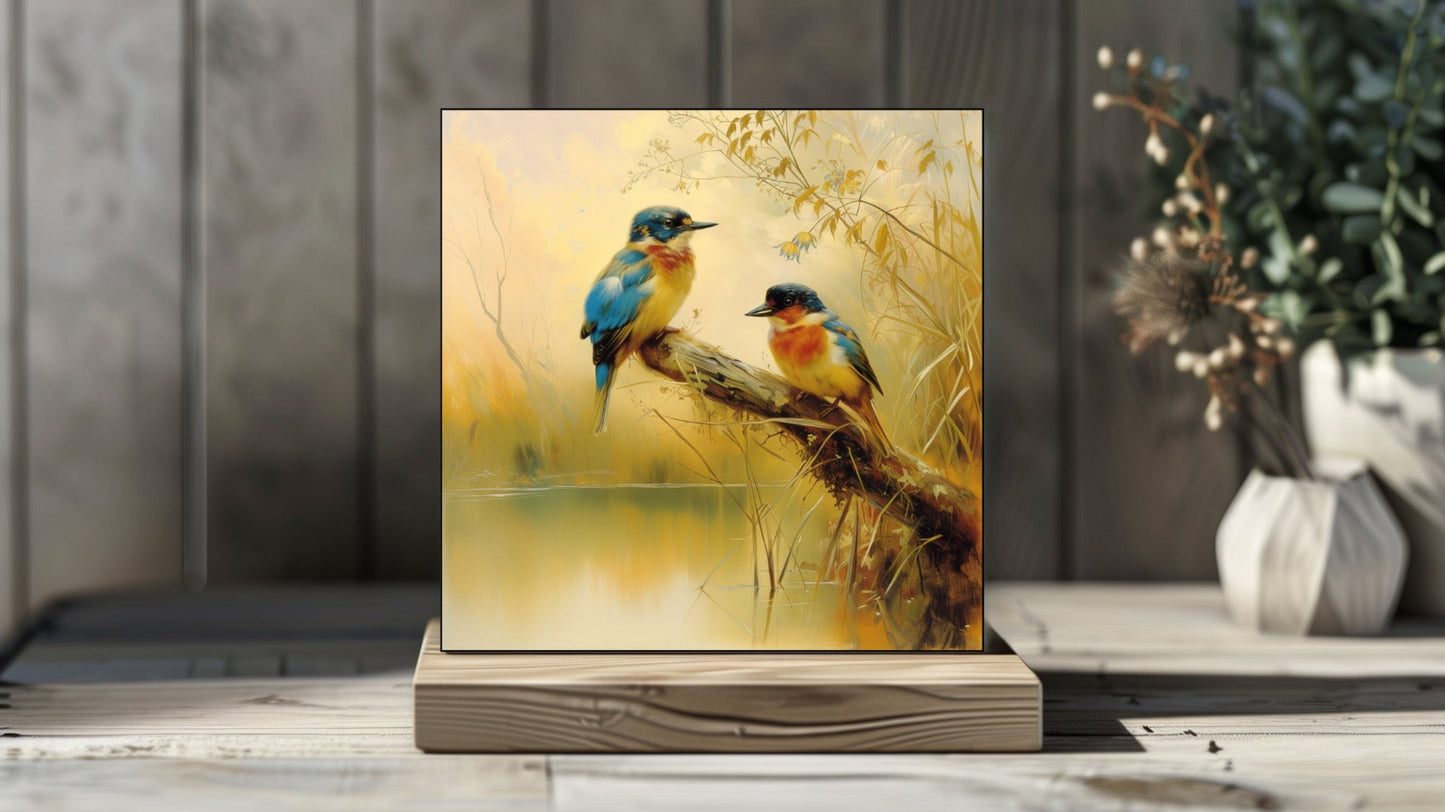 Archibald Thorburn Tribute Bird Series - Kingfishers