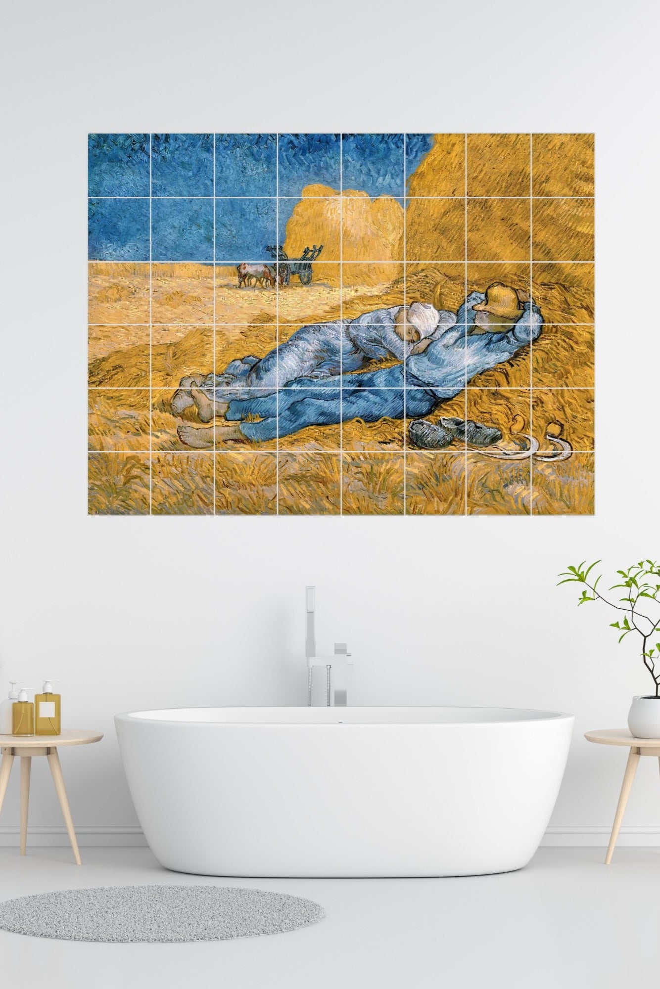 Vincent van Gogh Original Art Murals - The Siesta (1890)