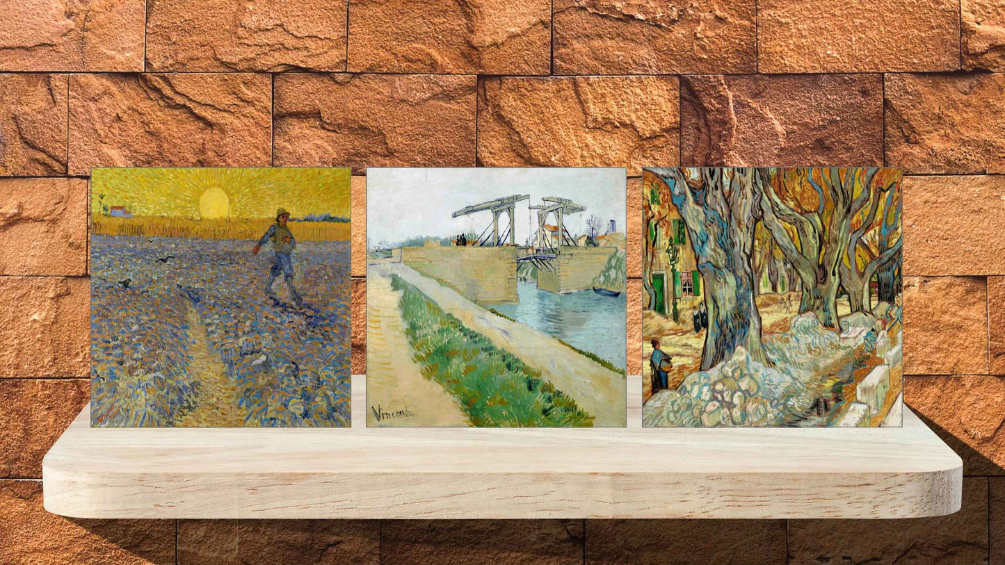 Vincent van Gogh Display Tiles - Set Of 3