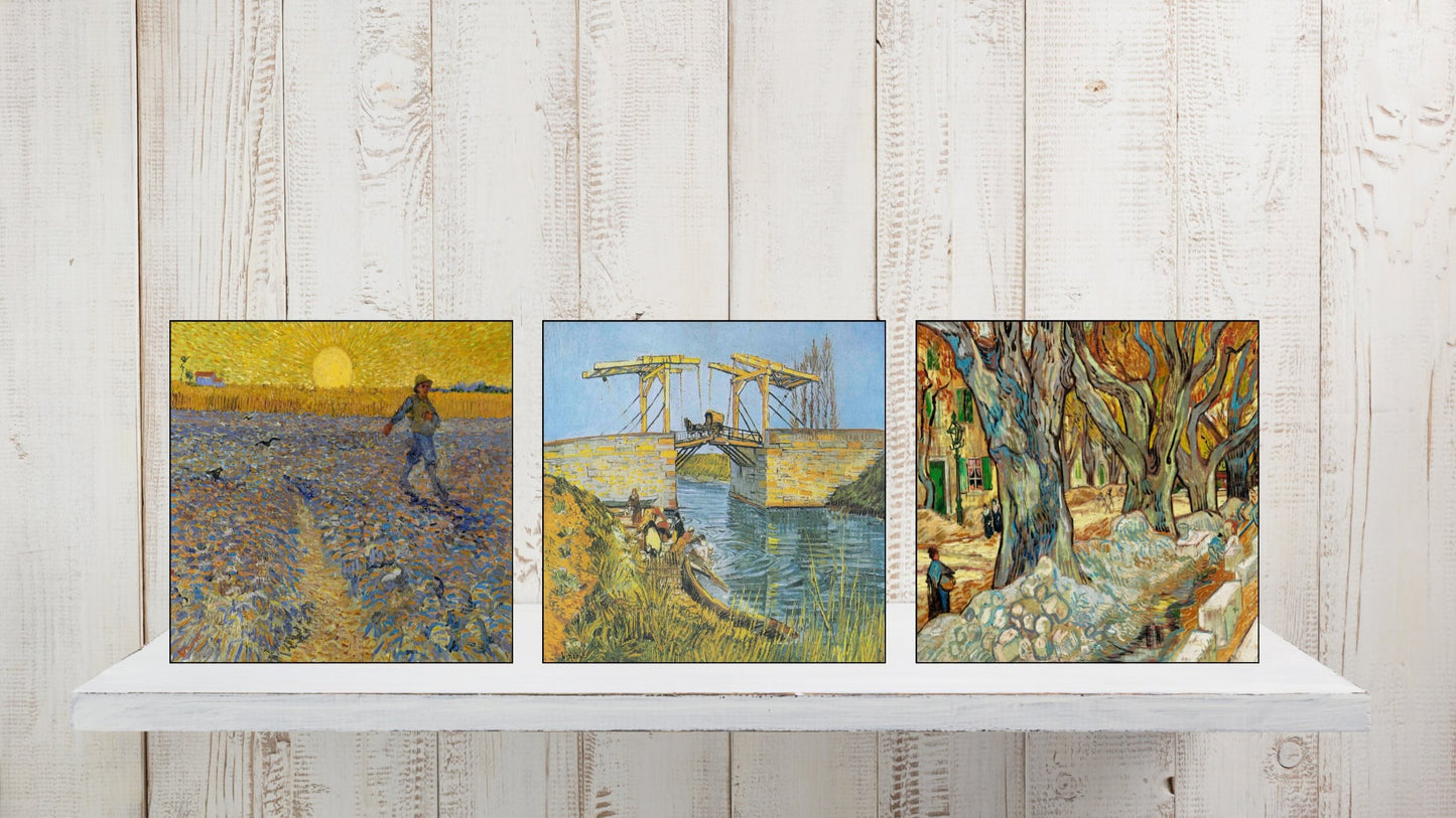 Vincent van Gogh Display Tiles - Set Of 3