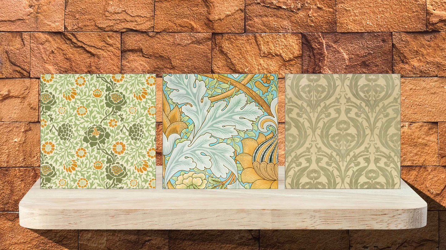 William Morris Display Tiles - Set Of 3