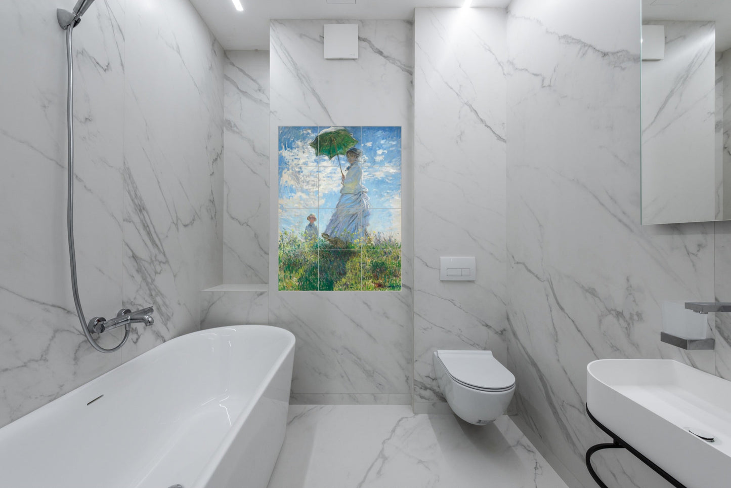 Claude Monet Original Art Murals - Madame Monet and Her Son (1875)