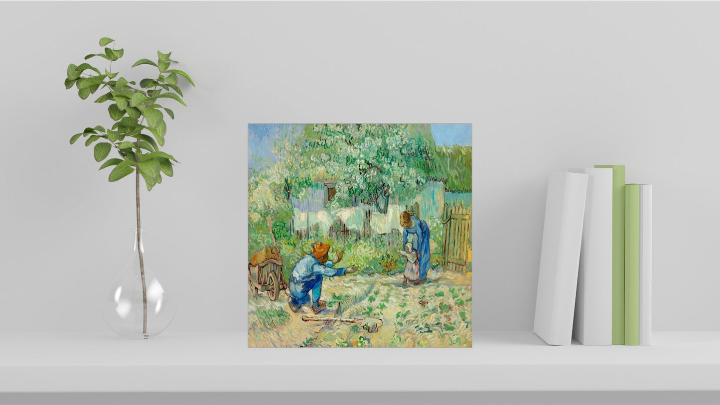Vincent van Gogh Display Tiles - First Steps, after Millet (1890)