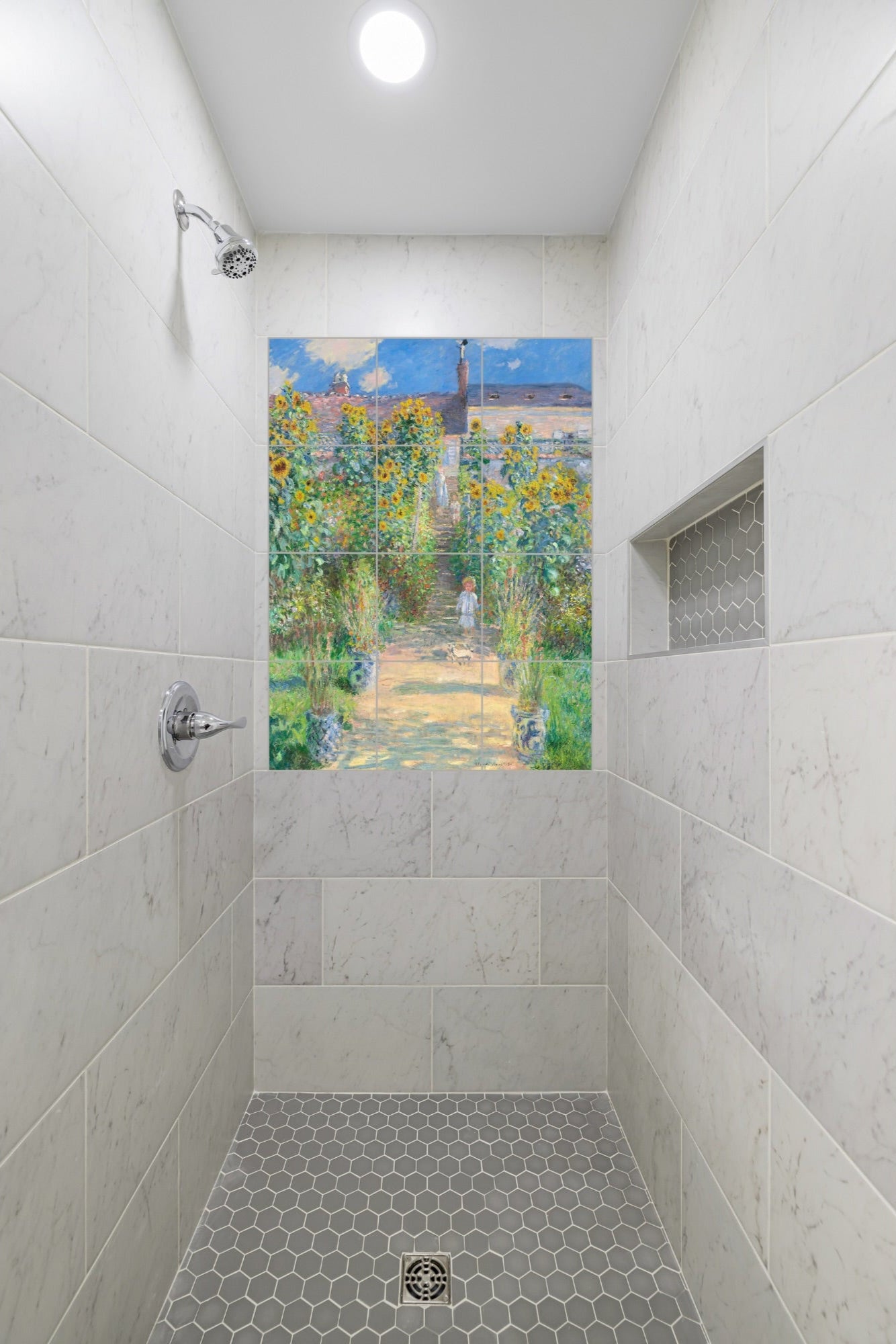 Claude Monet Original Art Murals - The Artist's Garden at Vétheuil (1881)