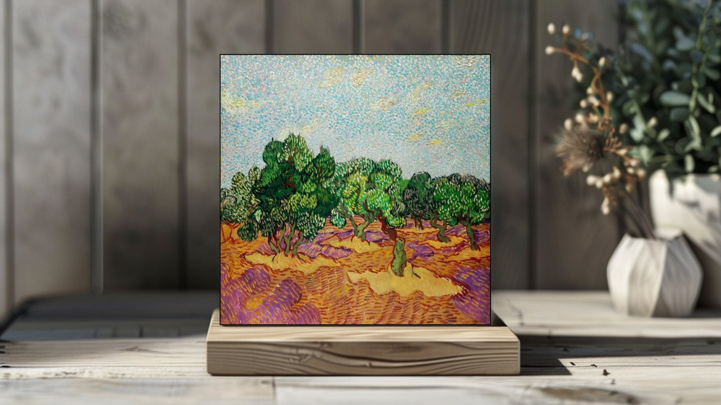 Vincent van Gogh Display Tiles - Olive Trees (1889)