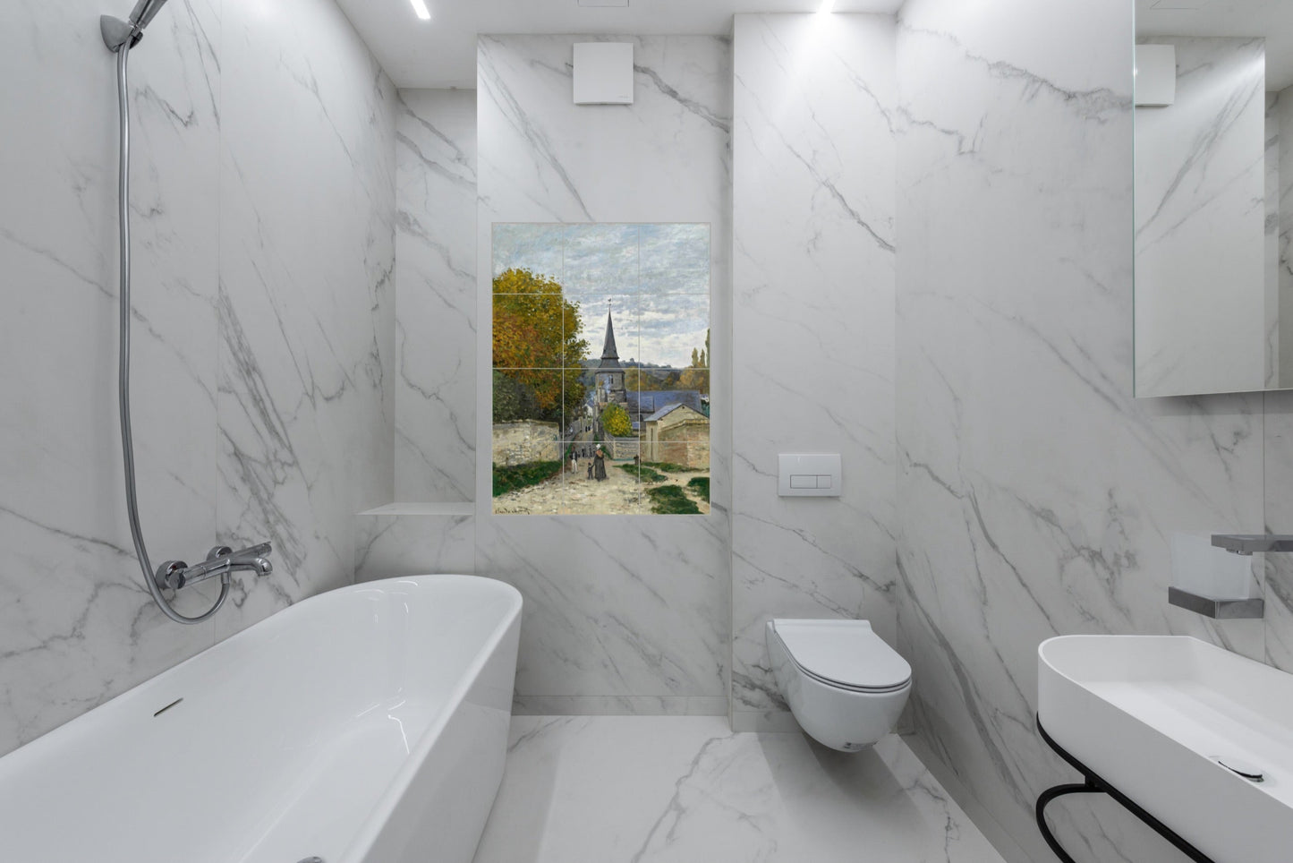 Claude Monet Original Art Murals - Street in Sainte-Adresse (1867)