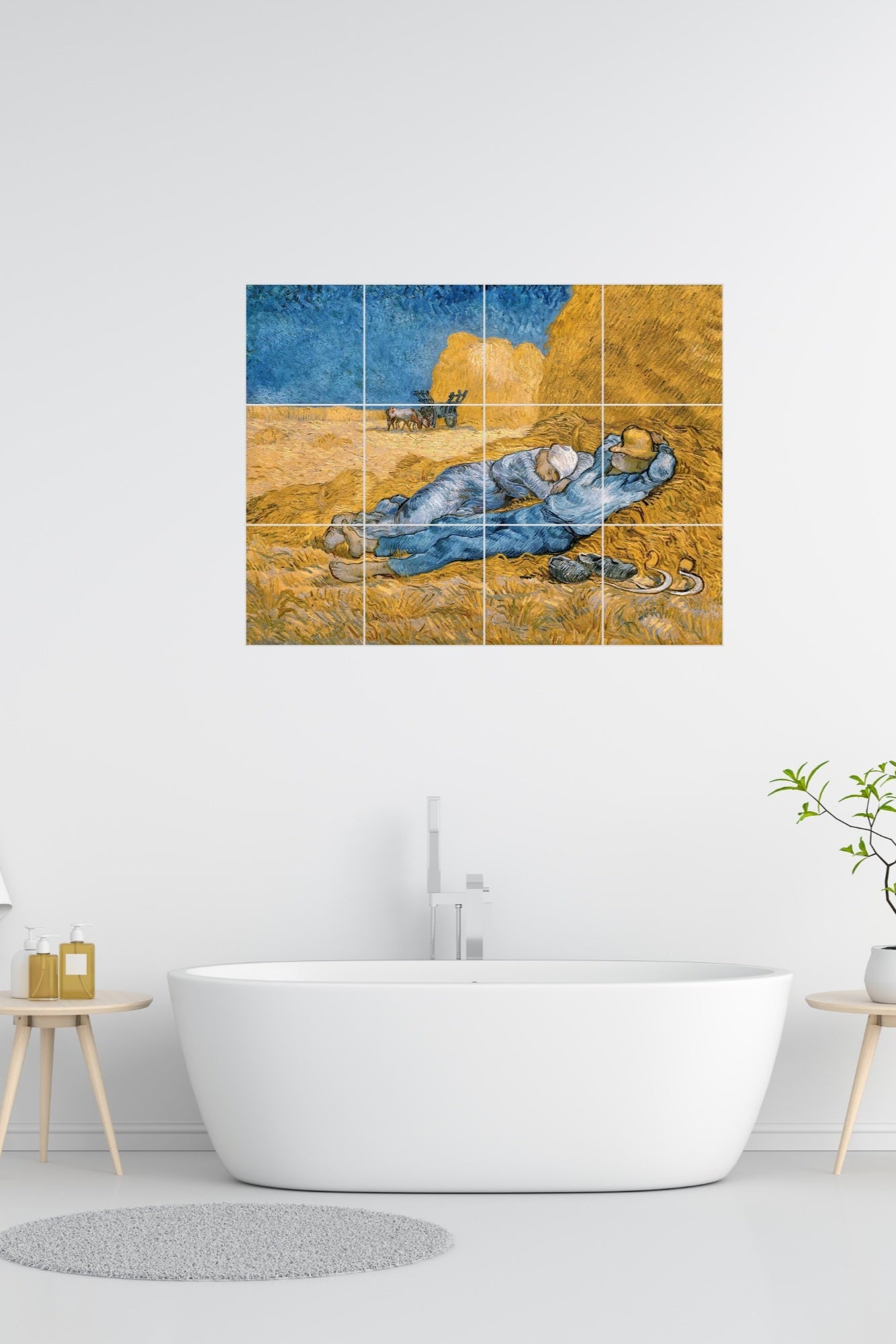 Vincent van Gogh Original Art Murals - The Siesta (1890)