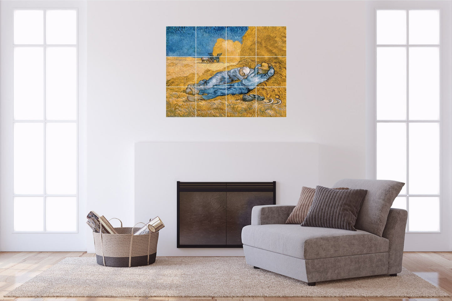 Vincent van Gogh Original Art Murals - The Siesta (1890)