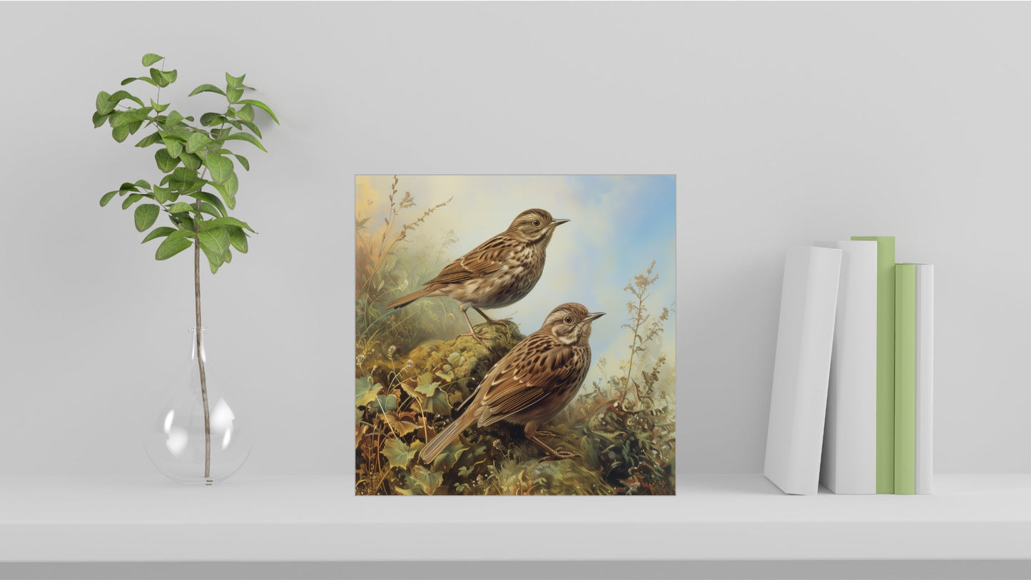 Archibald Thorburn Tribute Bird Series - Song Sparrows
