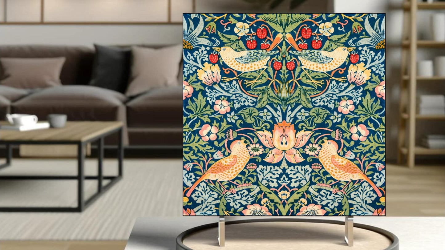 William Morris Display Tiles - Strawberry Thief (1883)