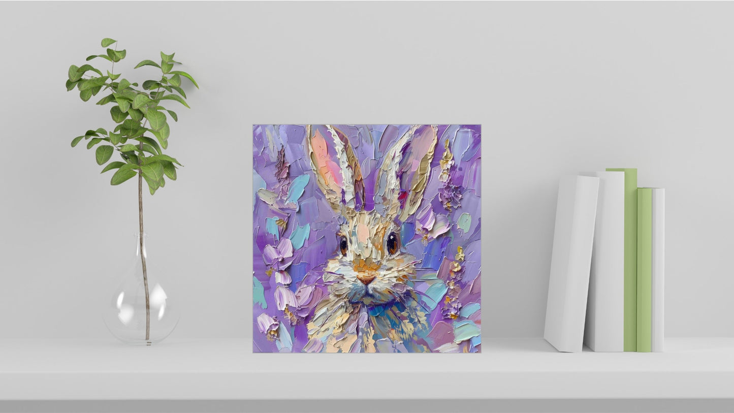 Oil Palette Knife Paintings - Bunny Rabbit