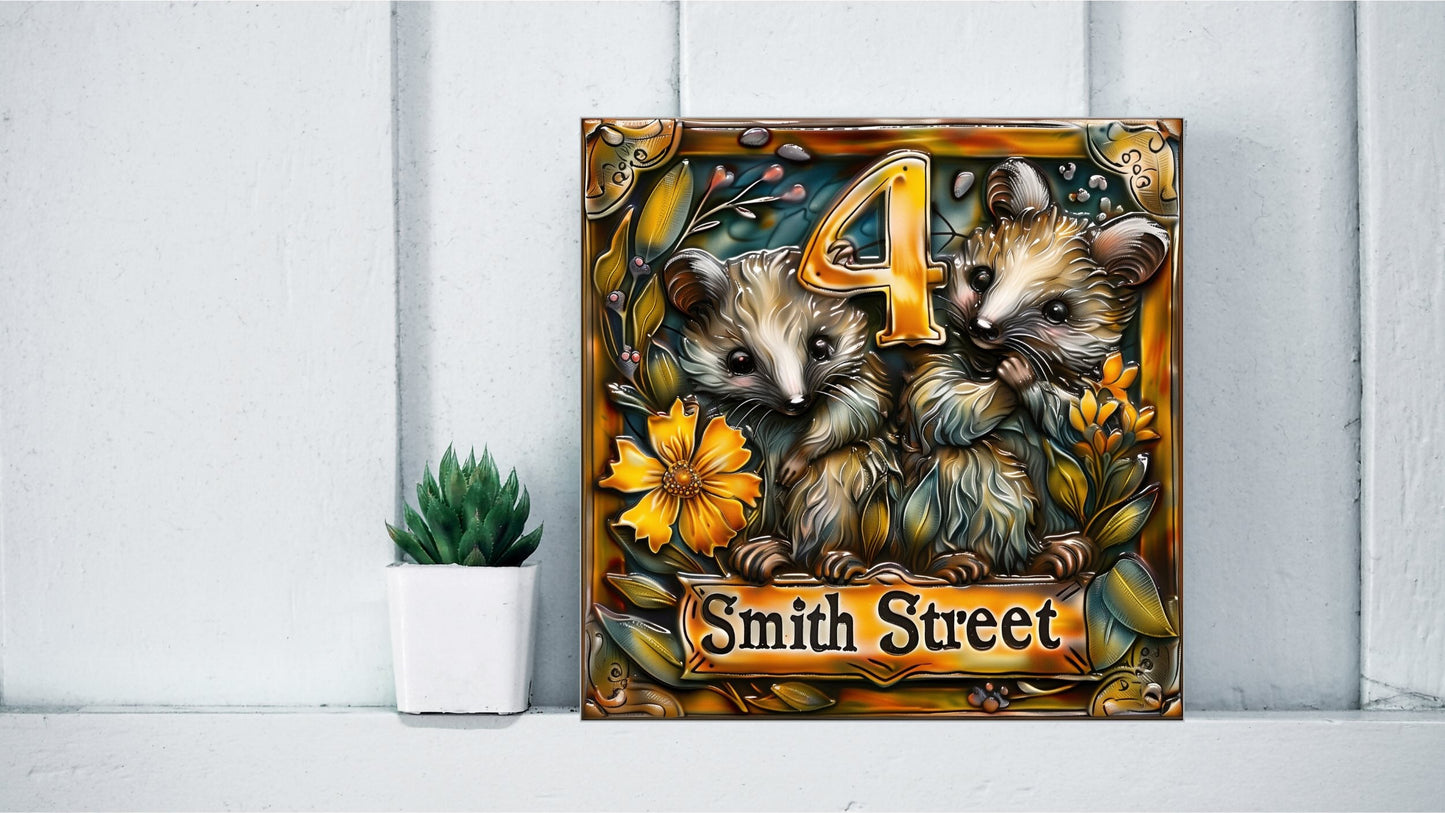 Customised House Number Tiles From Scratch - Unlimited Design Options!