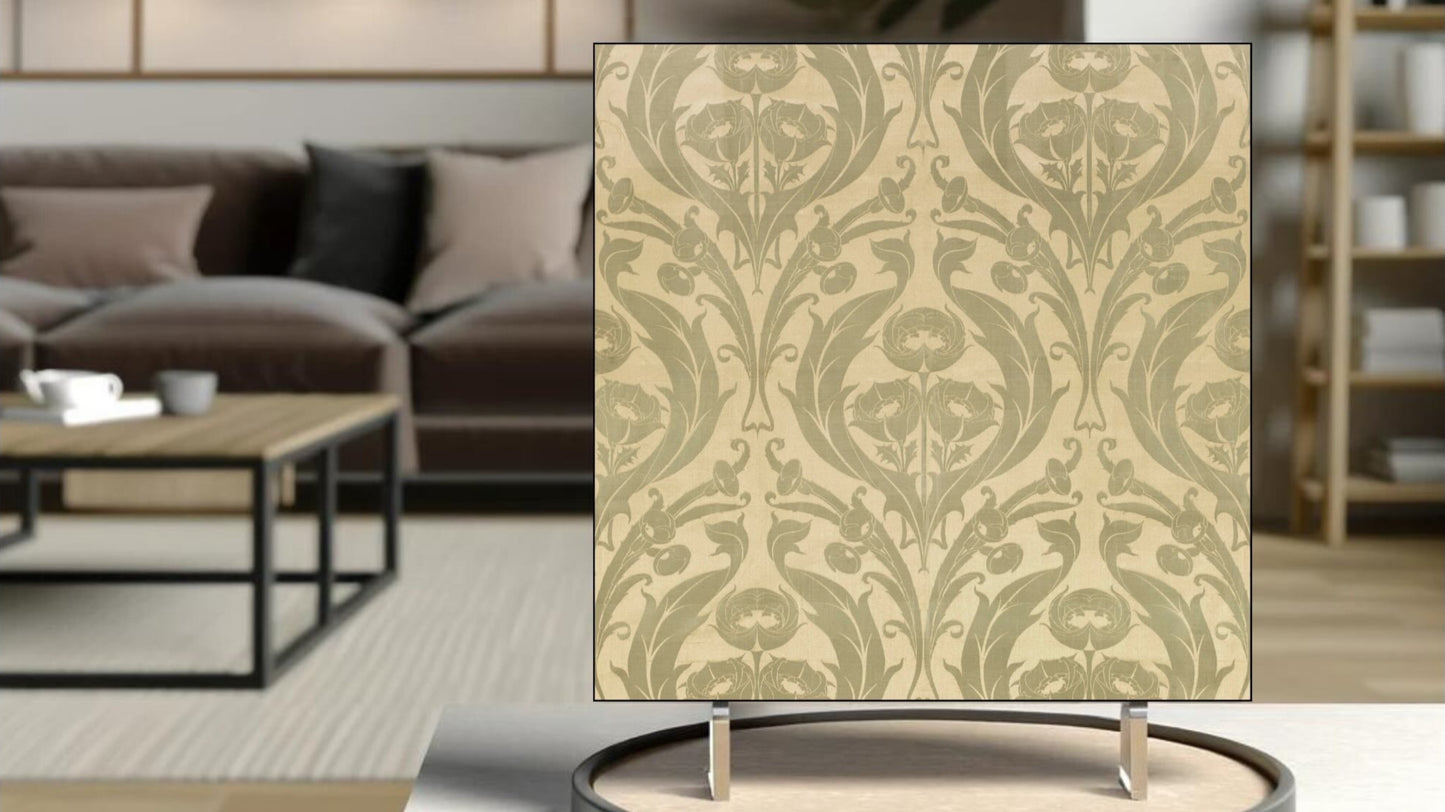 William Morris Display Tiles - Textile Fragment (c. 1900):