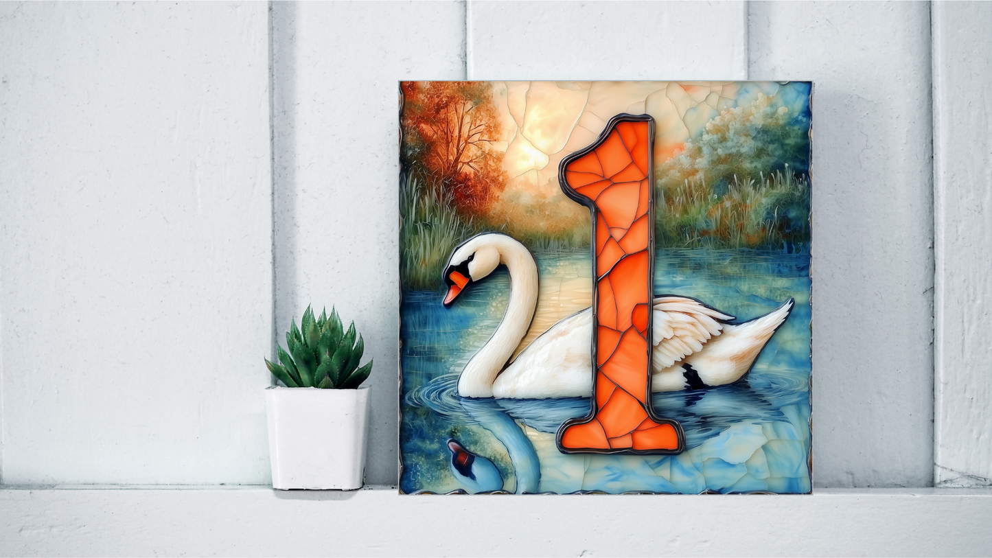 Customised House Number Tiles From Existing Design Templates