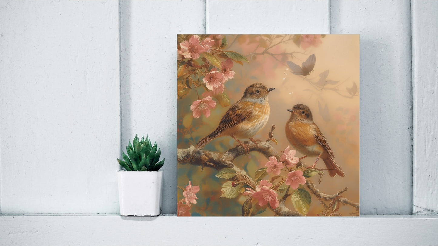 Archibald Thorburn Tribute Bird Series - Common Redpolls