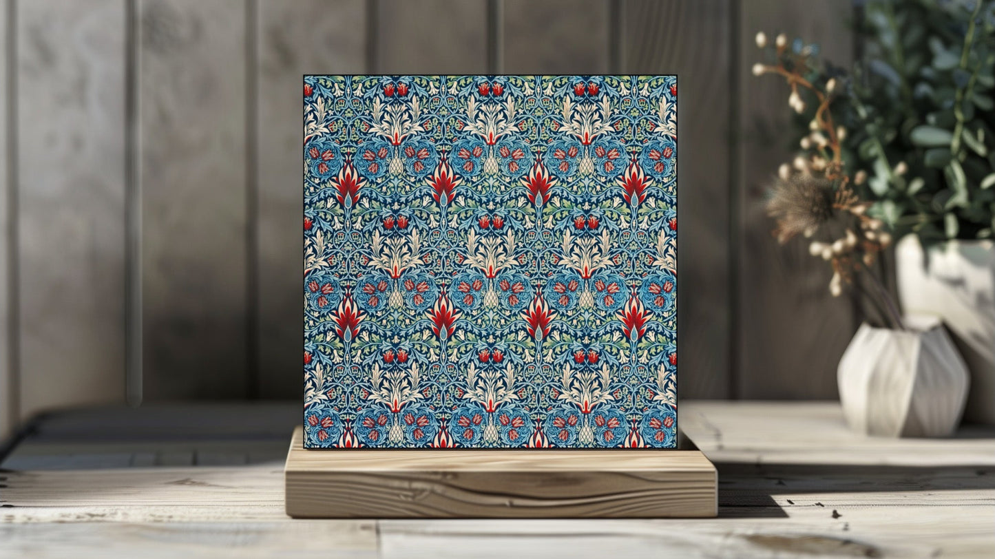 William Morris Display Tiles - Snakehead (1834-1896)