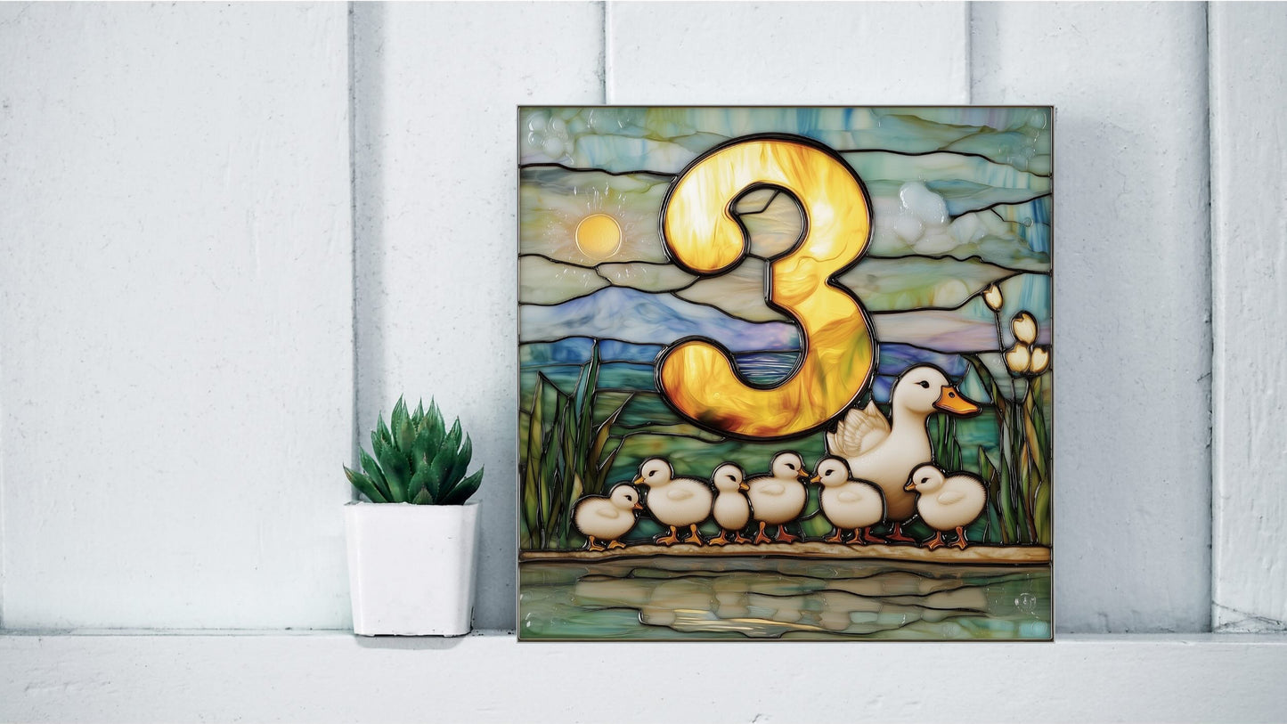 Customised House Number Tiles From Existing Design Templates