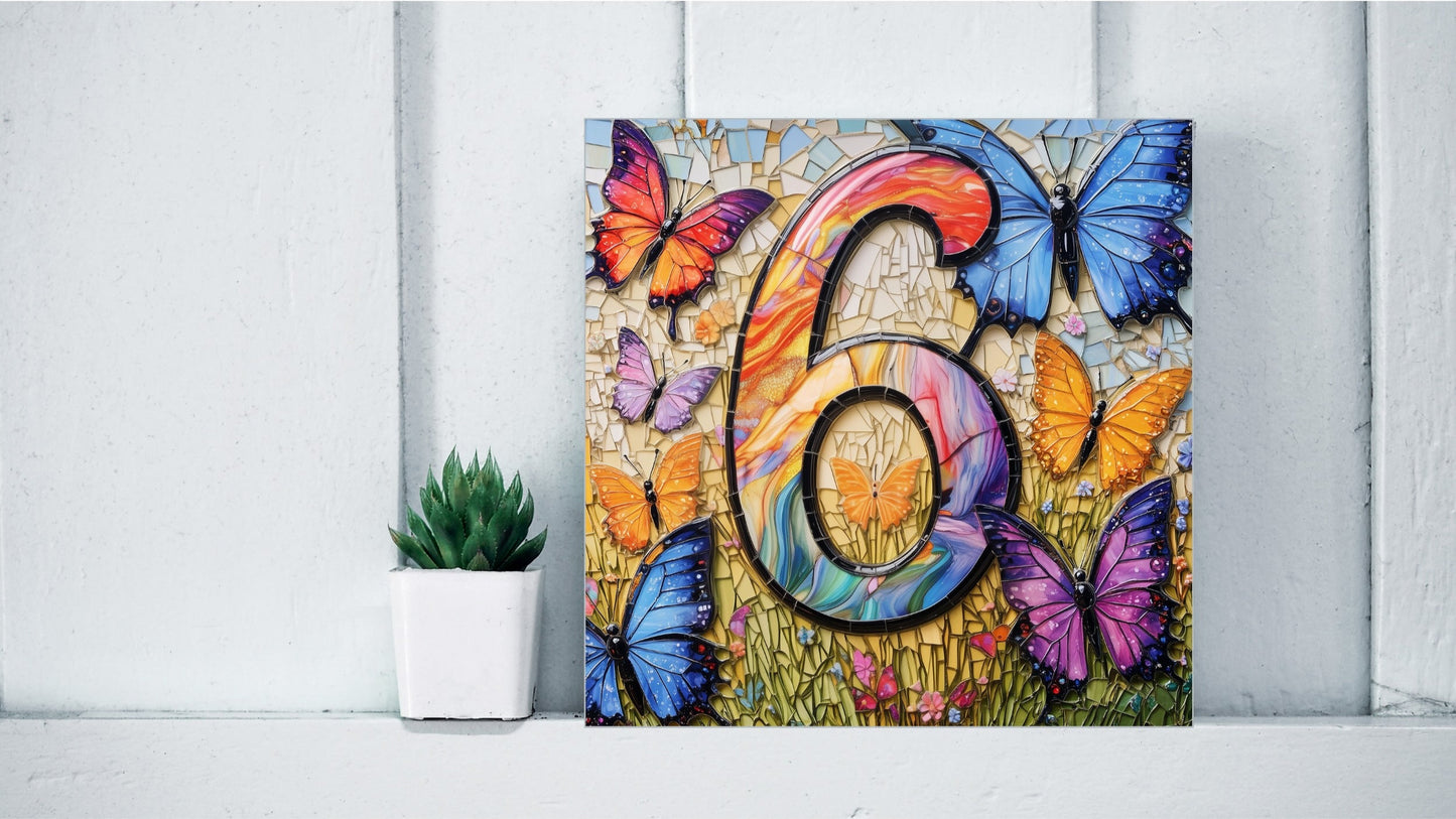Customised House Number Tiles From Existing Design Templates