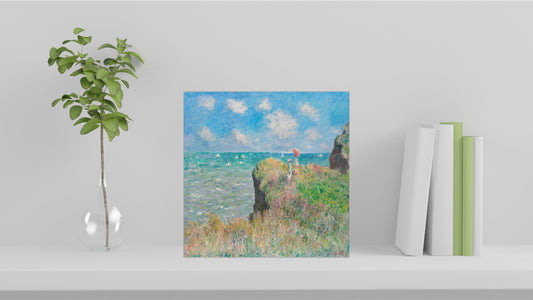 Claude Monet Display Tiles - Cliff Walk at Pourville (1882)