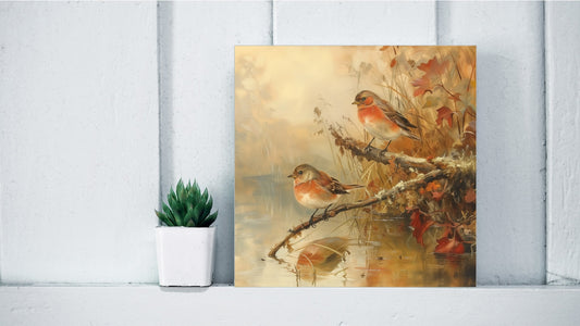 Archibald Thorburn Tribute Bird Series - European Robbins