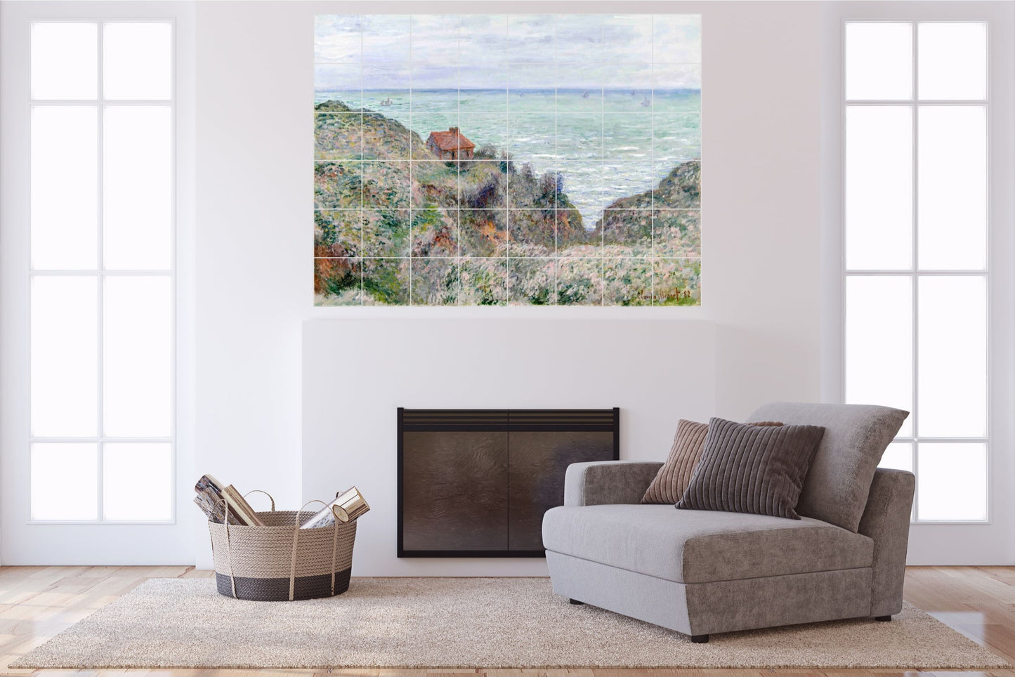 Claude Monet Original Art Murals - Cabin of the Customs Watch (1882)