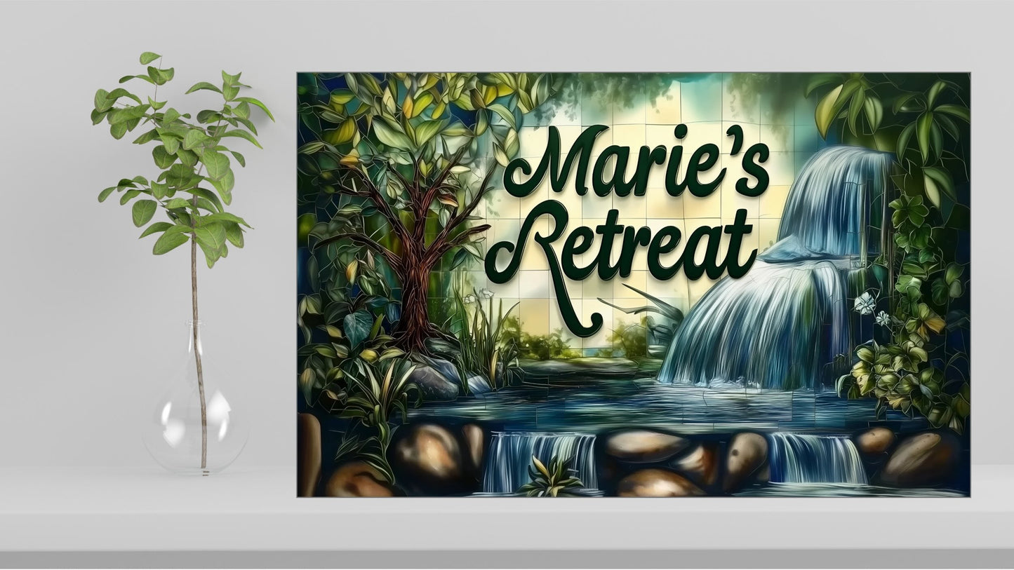 Customised Name Plaque Tiles From Scratch - Unlimited Design Options!