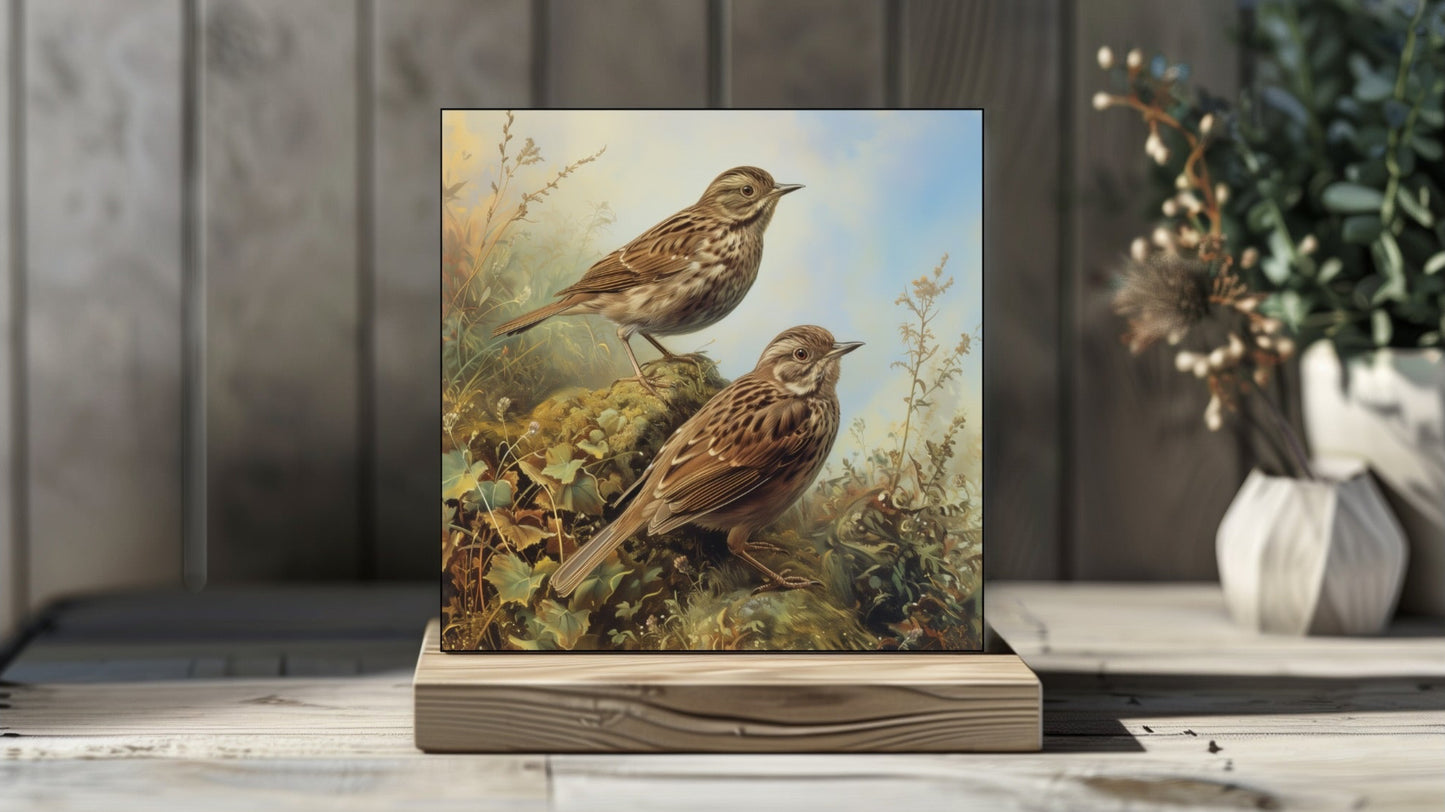 Archibald Thorburn Tribute Bird Series - Song Sparrows
