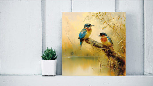 Archibald Thorburn Tribute Bird Series - Kingfishers