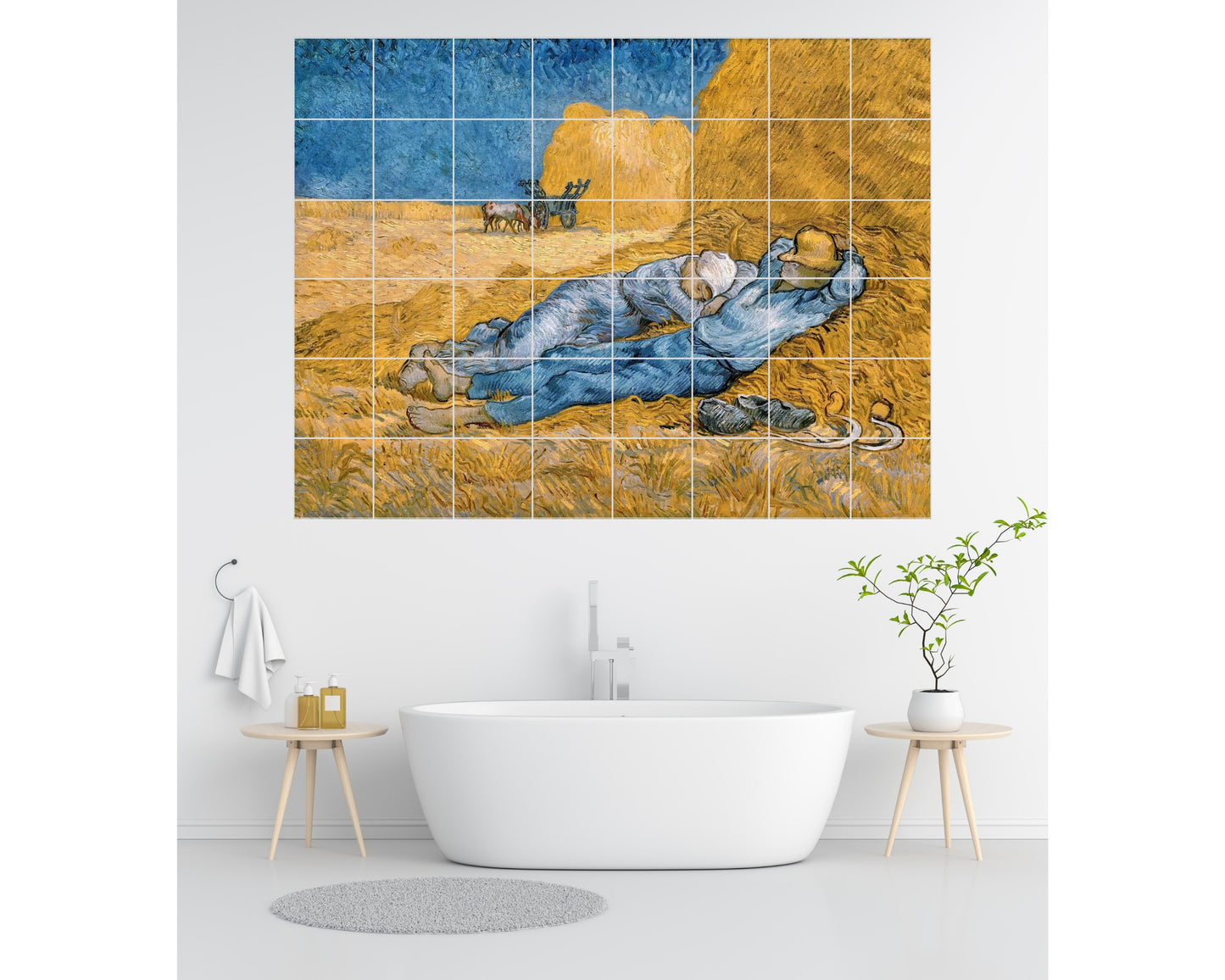 Vincent van Gogh Original Art Murals - The Siesta (1890)