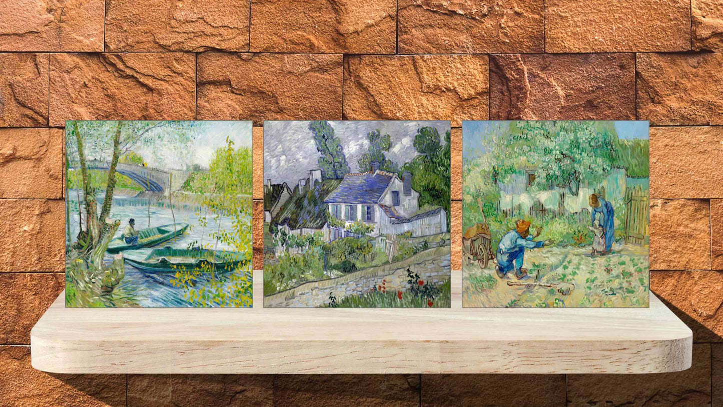 Vincent van Gogh Display Tiles - Set Of 3