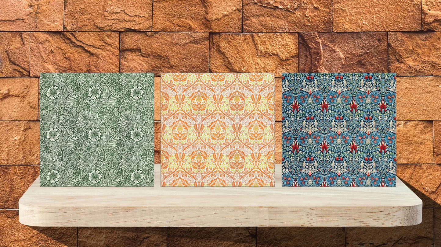 William Morris Display Tiles - Set Of 3