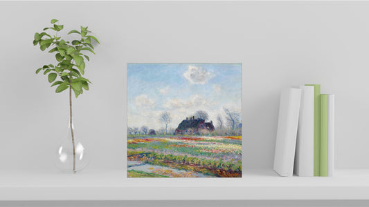 Claude Monet Display Tiles - Tulip Fields at Sassenheim (1886)
