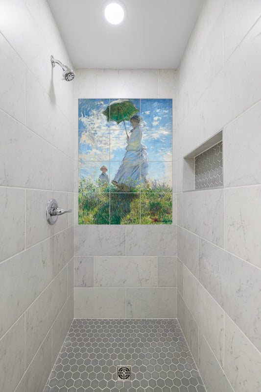 Claude Monet Original Art Murals - Madame Monet and Her Son (1875)