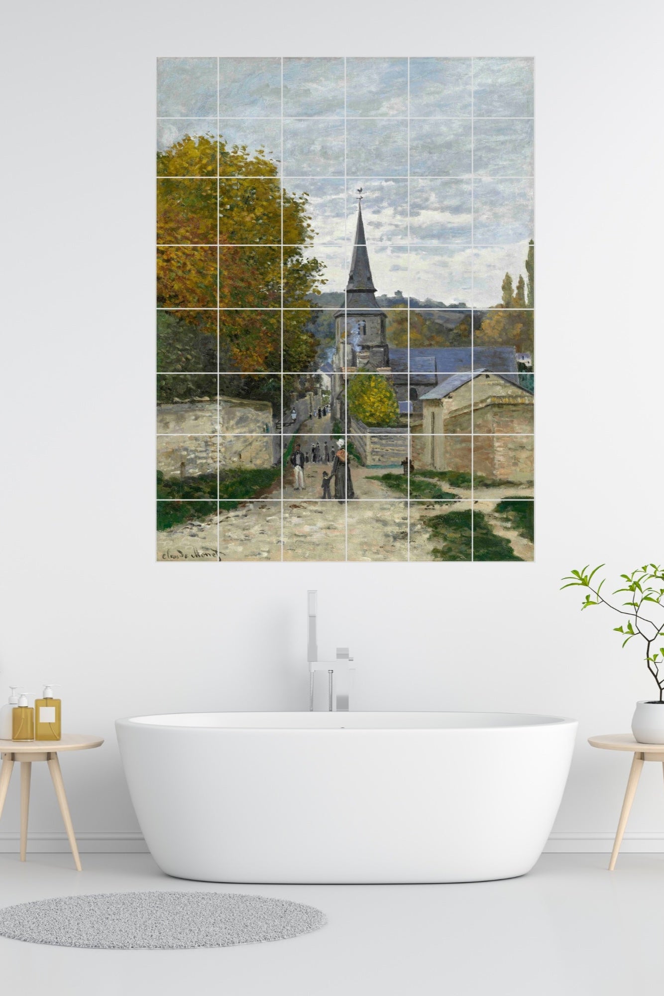 Claude Monet Original Art Murals - Street in Sainte-Adresse (1867)