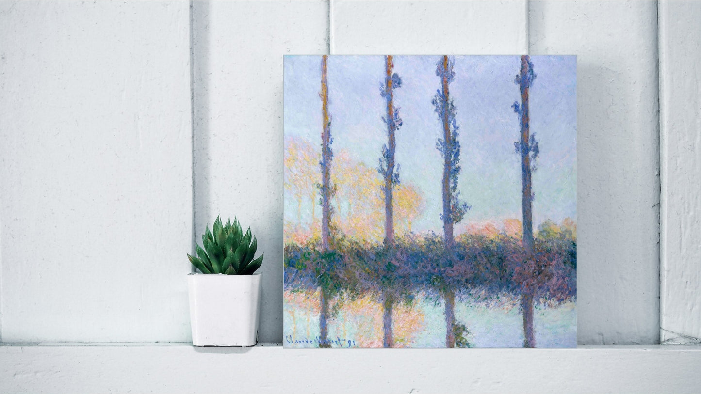 Claude Monet Display Tiles - The Four Trees (1891)