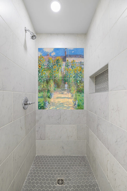 Claude Monet Original Art Murals - The Artist's Garden at Vétheuil (1881)