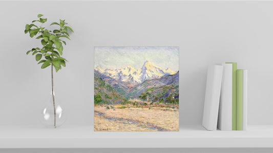 Claude Monet Display Tiles - The Valley of the Nervia (1884)