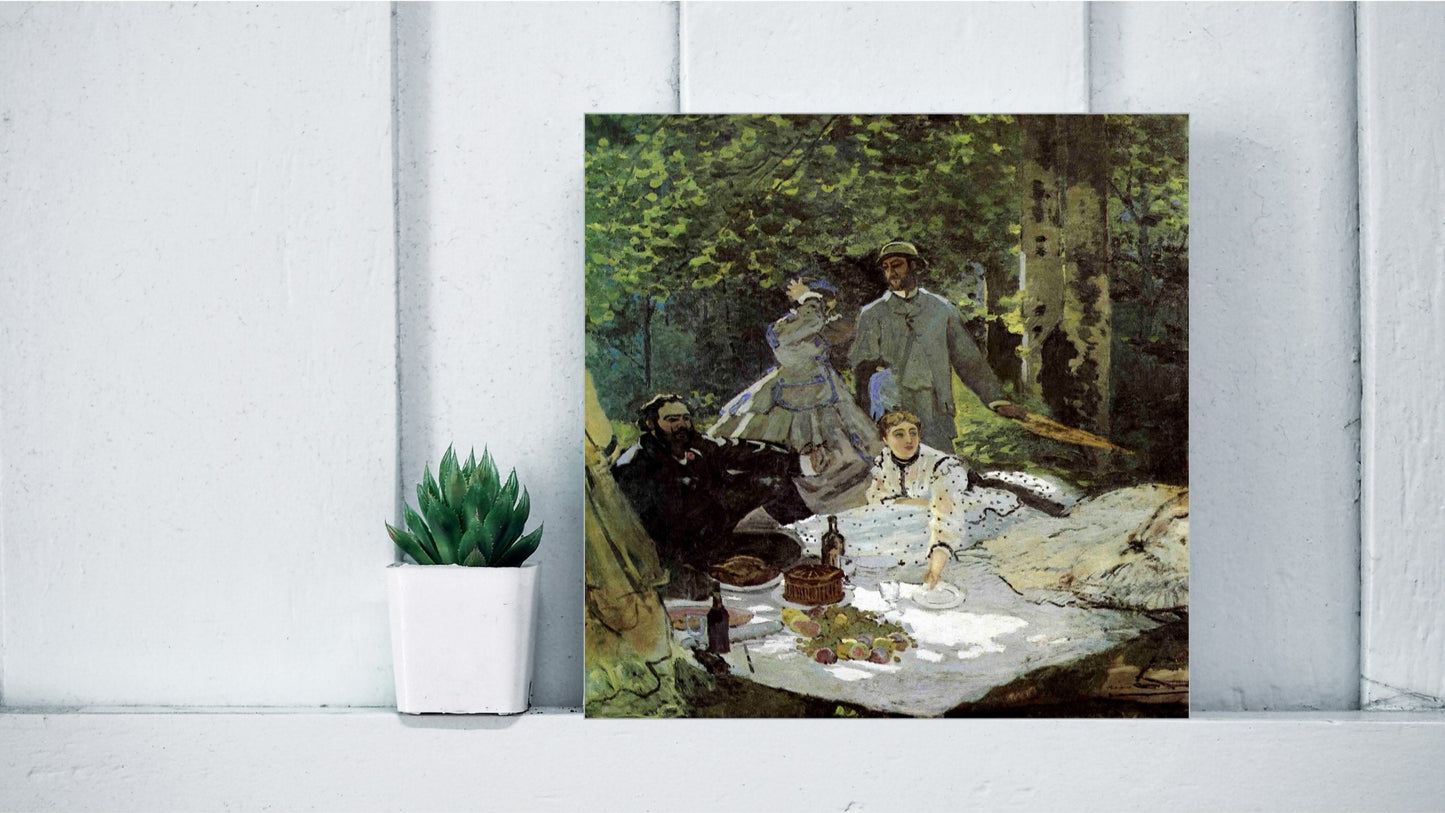 Claude Monet Display Tiles - Luncheon on the Grass (1865–1866)