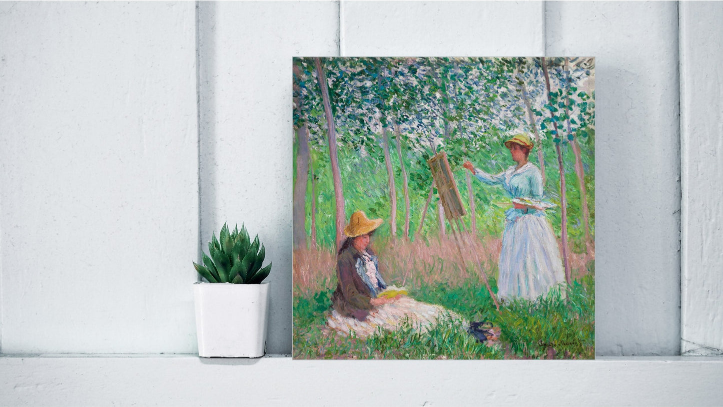 Claude Monet Display Tiles - In the Woods at Giverny (1887)