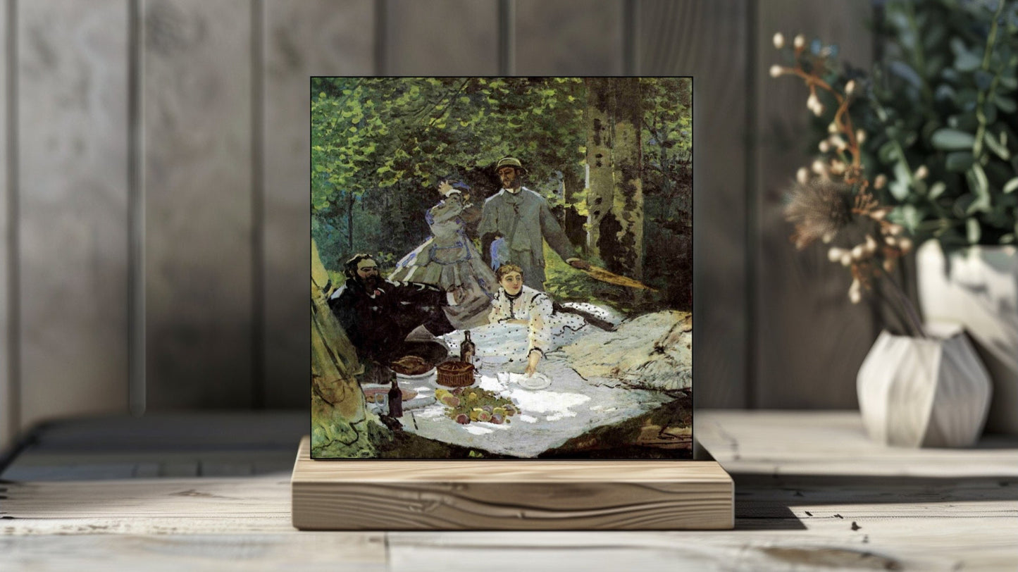 Claude Monet Display Tiles - Luncheon on the Grass (1865–1866)