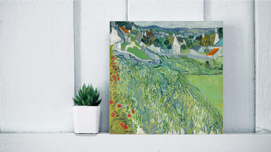 Vincent van Gogh Display Tiles - Vineyards at Auvers (1890)