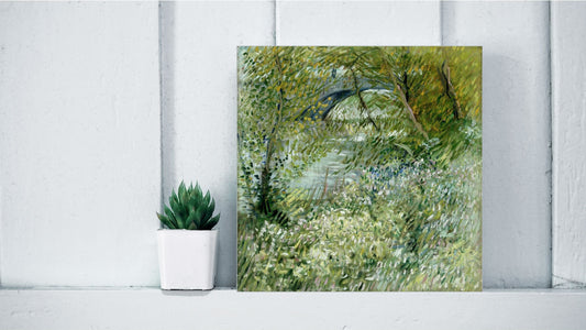 Vincent van Gogh Display Tiles - River Bank in Springtime (1887)